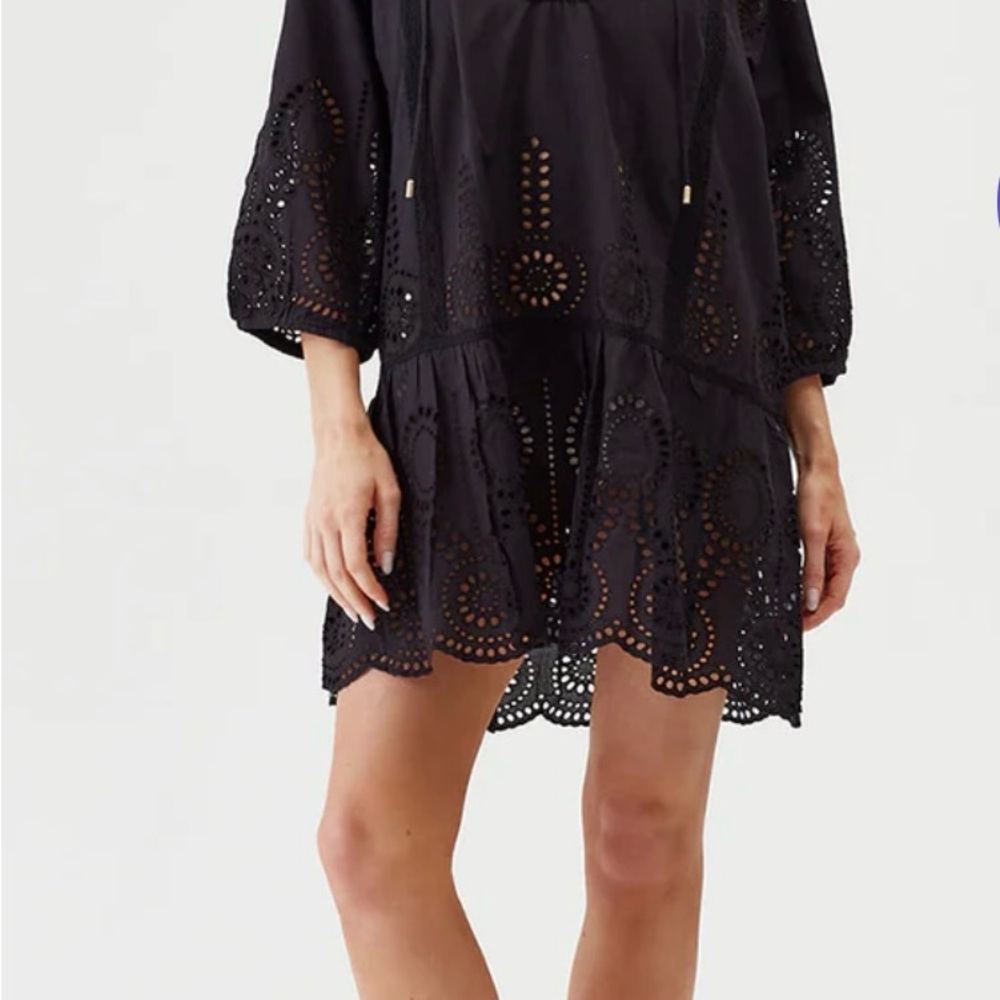 Melissa Odabash ASHLEY BLACK KAFTAN